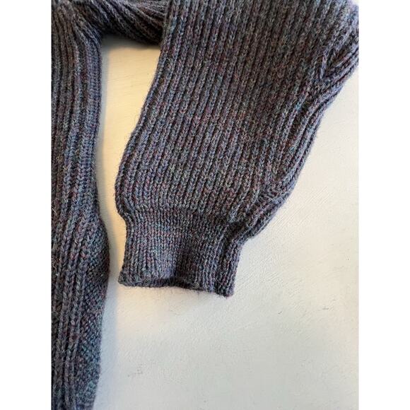 Vintage Shawl Collar Wool Cardigan Size Large Made in Britain Grandpa Sweater - Picture 3 of 12